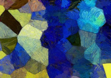 Soyut yağlı boya tablosu. Tasarımlar yaratmak için empresyonist stil..