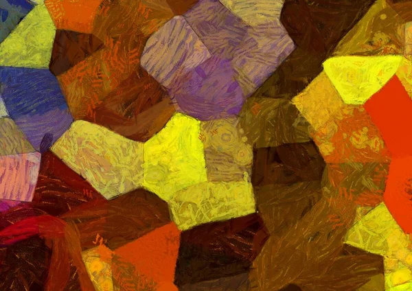 Soyut yağlı boya tablosu. Tasarımlar yaratmak için empresyonist stil..