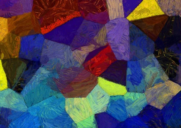 Soyut yağlı boya tablosu. Tasarımlar yaratmak için empresyonist stil..