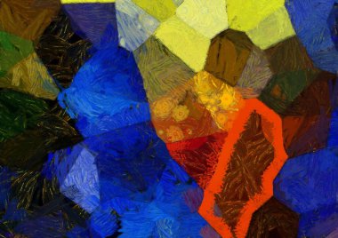 Soyut yağlı boya tablosu. Tasarımlar yaratmak için empresyonist stil..