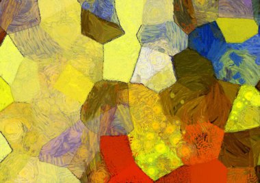 Soyut yağlı boya tablosu. Tasarımlar yaratmak için empresyonist stil..