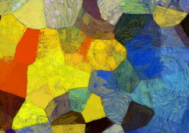 Soyut yağlı boya tablosu. Tasarımlar yaratmak için empresyonist stil..