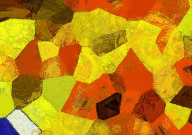 Soyut yağlı boya tablosu. Tasarımlar yaratmak için empresyonist stil..