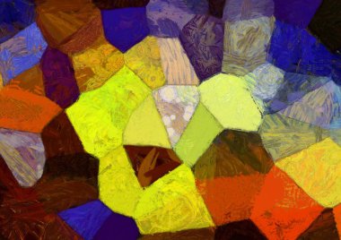 Soyut yağlı boya tablosu. Tasarımlar yaratmak için empresyonist stil..