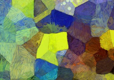 Soyut yağlı boya tablosu. Tasarımlar yaratmak için empresyonist stil..