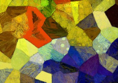 Soyut yağlı boya tablosu. Tasarımlar yaratmak için empresyonist stil..