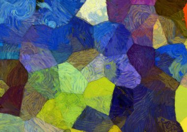 Soyut yağlı boya tablosu. Tasarımlar yaratmak için empresyonist stil..