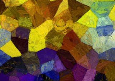 Soyut yağlı boya tablosu. Tasarımlar yaratmak için empresyonist stil..