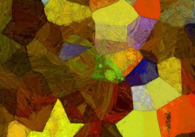 Soyut yağlı boya tablosu. Tasarımlar yaratmak için empresyonist stil..