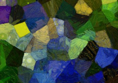 Soyut yağlı boya tablosu. Tasarımlar yaratmak için empresyonist stil..