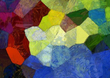 Soyut yağlı boya tablosu. Tasarımlar yaratmak için empresyonist stil..