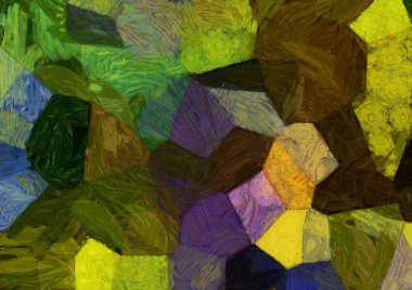 Soyut yağlı boya tablosu. Tasarımlar yaratmak için empresyonist stil..