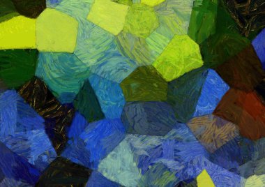 Soyut yağlı boya tablosu. Tasarımlar yaratmak için empresyonist stil..