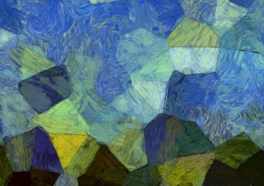 Soyut yağlı boya tablosu. Tasarımlar yaratmak için empresyonist stil..