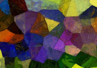 Soyut yağlı boya tablosu. Tasarımlar yaratmak için empresyonist stil..