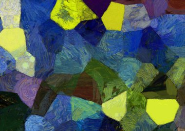 Soyut yağlı boya tablosu. Tasarımlar yaratmak için empresyonist stil..