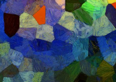 Soyut yağlı boya tablosu. Tasarımlar yaratmak için empresyonist stil..