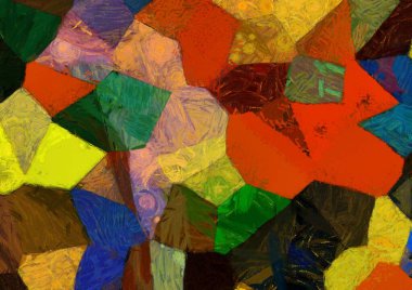 Soyut yağlı boya tablosu. Tasarımlar yaratmak için empresyonist stil..