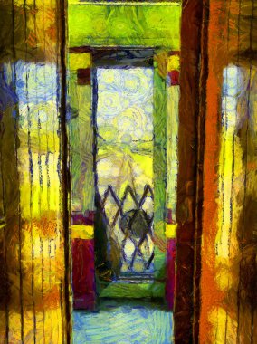 Tayland Illustrations treninde empresyonist bir resim stili yaratır..