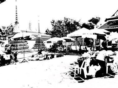 Wat Phra Chetuphon (Wat Pho), Zümrüt Buda resimlerinin muhteşem tapınağının arkasında yer almaktadır..