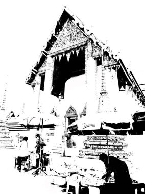 Wat Phra Chetuphon (Wat Pho), Zümrüt Buda resimlerinin muhteşem tapınağının arkasında yer almaktadır..