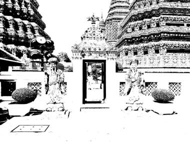 Wat Phra Chetuphon (Wat Pho), Zümrüt Buda resimlerinin muhteşem tapınağının arkasında yer almaktadır..