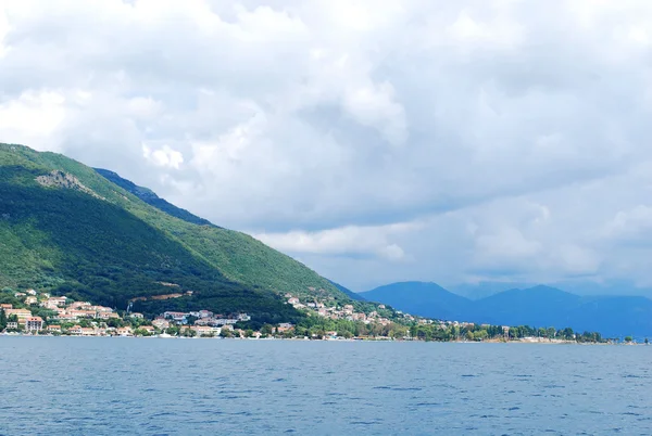 dağlarda şehrine Akdeniz kıyılarının güzel Deniz Manzaralı
