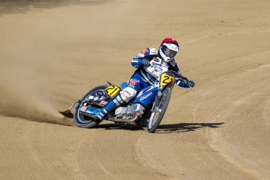 Pfarrkirchen, Almanya - 09 Eylül 2018: Almanya 'nın Pfarrkirchen kentinde uluslararası toprak yol yarışı