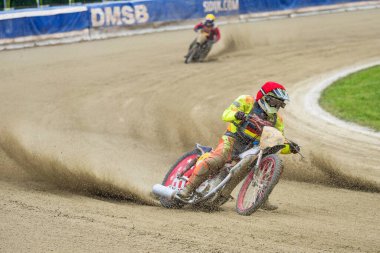 Pfarrkirchen, Almanya - 09 Eylül 2018: Almanya 'nın Pfarrkirchen kentinde uluslararası toprak yol yarışı