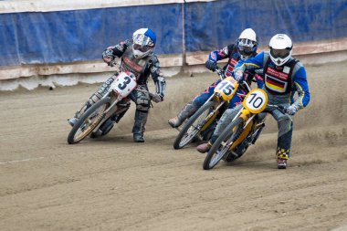 Pfarrkirchen, Almanya - 09 Eylül 2018: Almanya 'nın Pfarrkirchen kentinde uluslararası toprak yol yarışı