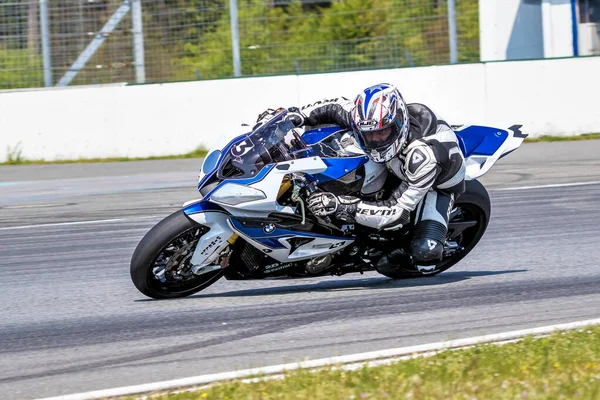 Hockenheim Tyskland Juni 2019 Motorcykelträning Baden Wurttemberg Racingcenter Eller Hockenheimring — Stockfoto