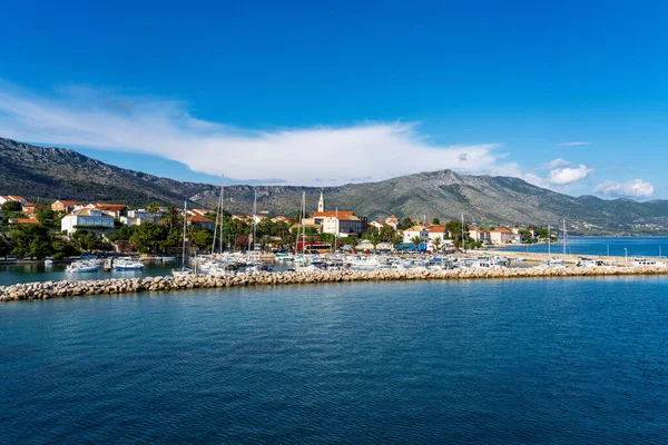 Orebic Croacia Junio 2020 Hermosa Vista Sobre Mar Adriático Orebic — Foto de Stock