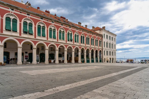 Split Chorvatsko Června 2020 Chorvatské Náměstí Trg Republike Známé Také — Stock fotografie