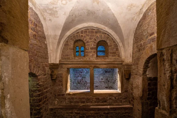 Ancient mikvah, a bath used for the purpose of the ritual immersion in Judaism according to the Jewish family purity law in Speyer Germany