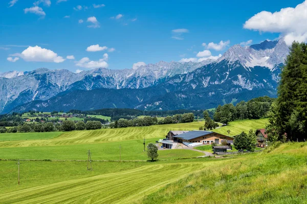 Paysage Automnal Dans Les Alpes Autrichiennes Dans Région Saalfelden District — Photo