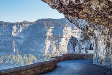 Vercors 'un Fransa' daki manzarası - Combe Laval, Col del la Machine, Fransa, Avrupa