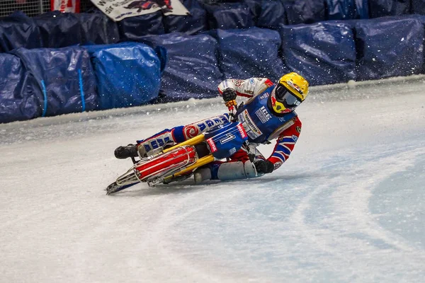 Inzell Niemcy Marca 2019 World Ice Speedway Championship Sport Powraca — Zdjęcie stockowe