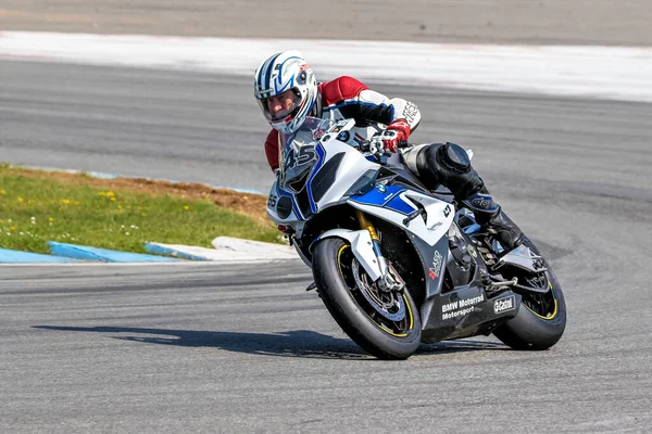 Hockenheim Německo Června 2019 Motocyklový Trénink Závodním Centru Baden Wurttemberg — Stock fotografie