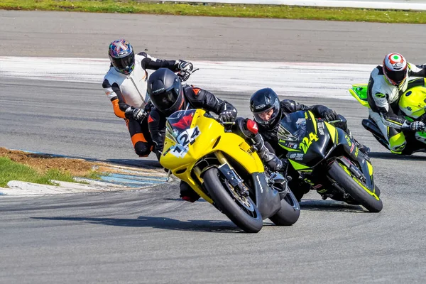 Hockenheim Allemagne Juin 2019 Entraînement Course Moto Centre Course Baden — Photo