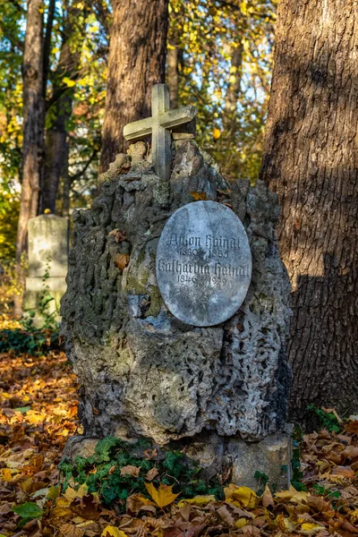 View Famous Old North Cemetery Munich Germany Historic Gravestones Funerals — Stock Photo, Image