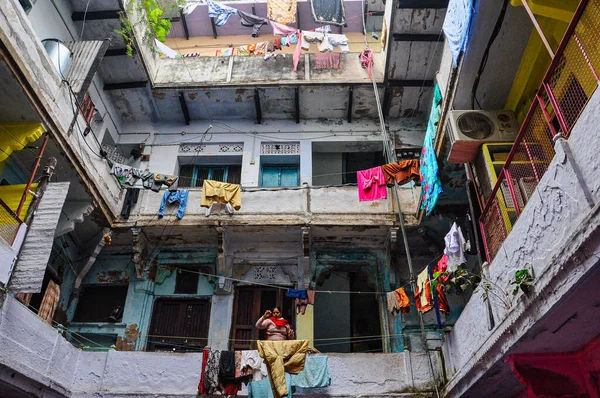 Varanasi India Dec 2019 Courtyard Old Building Varanasi Uttar Pradesh — Stock Photo, Image