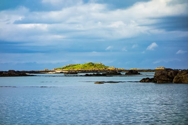 Kleine Felsige Inseln Horizont Des Archipels Iles Chausey Bretagne Frankreich — Stockfoto