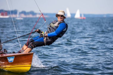 Travemuende, Almanya - 28 Temmuz 2018 Seyahat Haftası