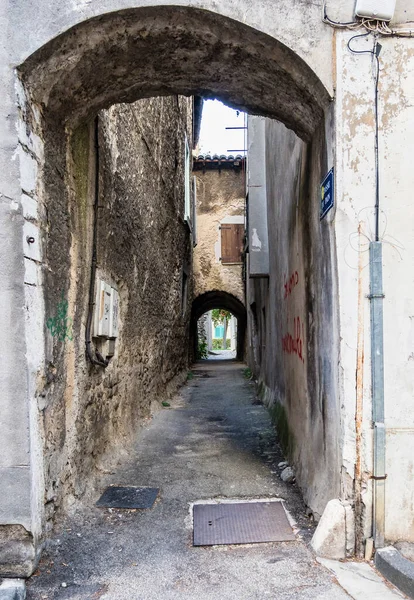 Cityscape Die Chatillon Diois Vercors Parque Regional Natural Diois Drome — Fotografia de Stock