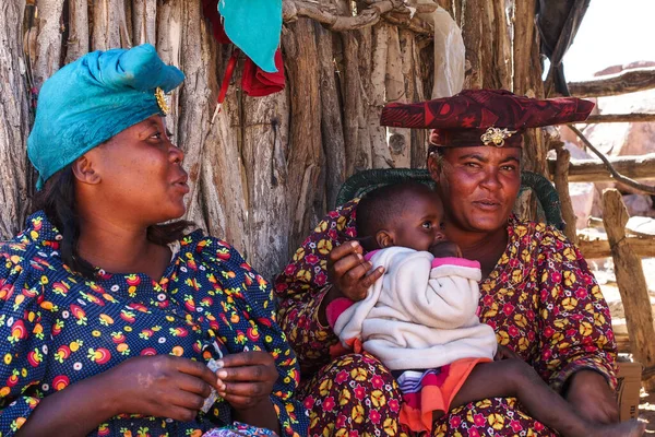 Twyfelfontein Namibia Jul 2019 Herero Woman Traditional Clothes Twyfelfontein Namibia — Stock Photo, Image