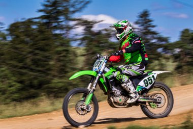 Warching, Almanya - 29 Haziran 2019 Motocross eğitimi
