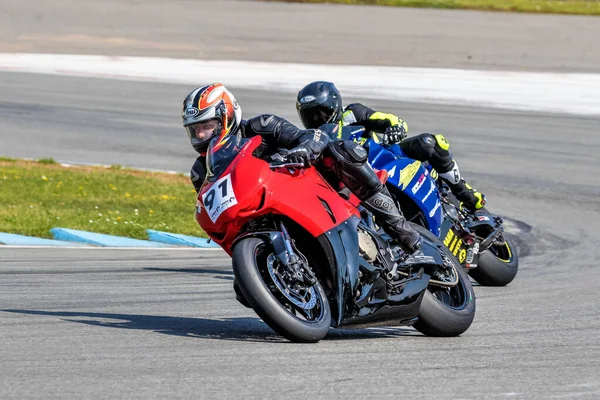 Hockenheim Niemcy Czerwca 2019 Szkolenie Motocyklowe Centrum Wyścigowym Baden Wurttemberg — Zdjęcie stockowe