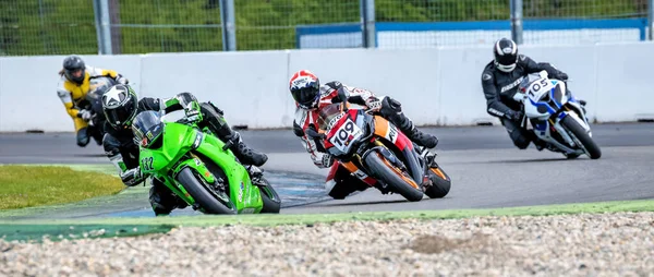 Hockenheim Německo Června 2019 Motocyklový Trénink Závodním Centru Baden Wurttemberg — Stock fotografie