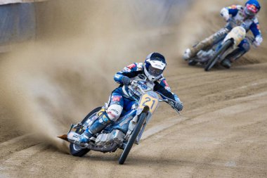 Pfarrkirchen, Almanya - 09 Eylül 2018: Almanya 'nın Pfarrkirchen kentinde uluslararası toprak yol yarışı