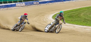 Pfarrkirchen, Almanya - 09 Eylül 2018: Almanya 'nın Pfarrkirchen kentinde uluslararası toprak yol yarışı
